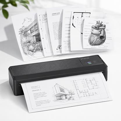 Portable A4 Bluetooth Thermal Printer – Vretti P83