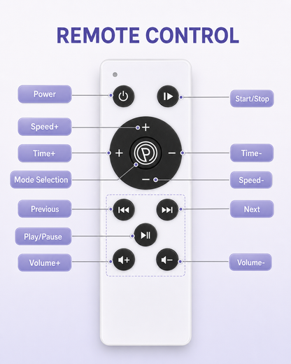 Vibration Plate Exercise Machine with Resistance Bands & Remote Control