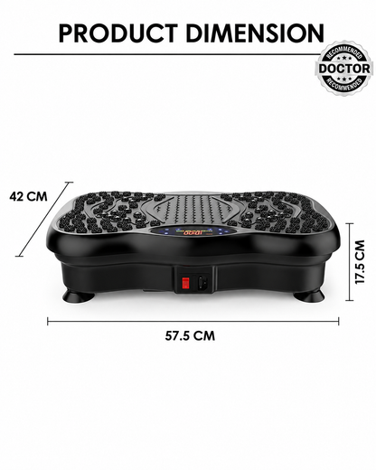 Vibration Plate Exercise Machine with Resistance Bands & Remote Control