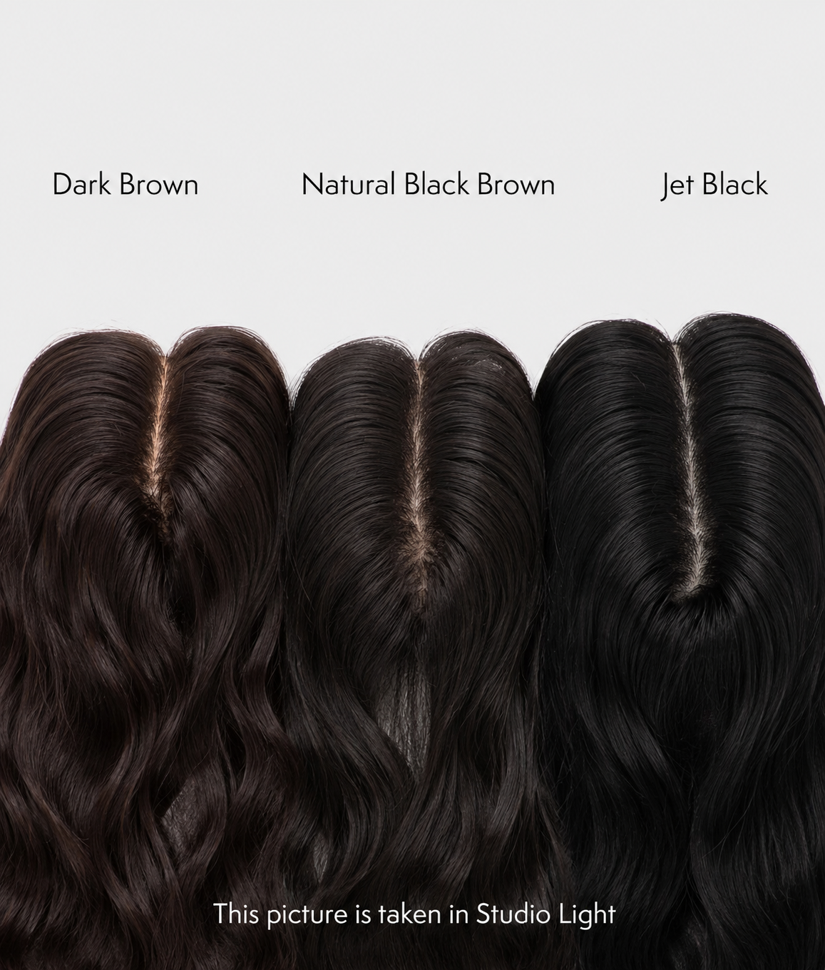 Everyday Clip-Free Hair Topper with Real Human Hair